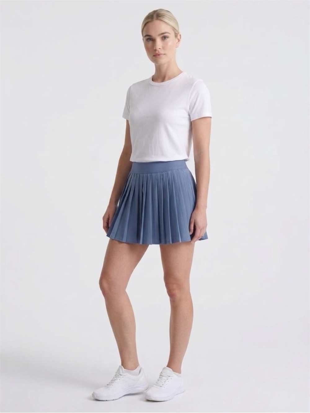 Lululemon Pleated Mini Skirt in Dusty Blue